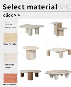 HZX Factory Price Natural <strong>Marble</strong> <strong>Stone</strong> Travertine <strong>Stone</strong> Slab for <strong>Marble</strong> Coffee Table Customized Luxury Hotel Hall Decoration - Product Image 6