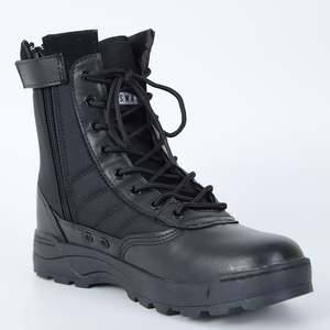 Bottes d'entraînement en cuir de vache microfibre noir légères pour l'extérieur TSB09 - Product Image 6