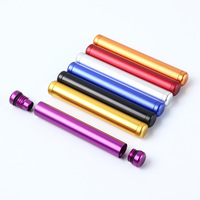 Tubes à cigarettes en aluminium de haute qualité, nouvelle version améliorée, tubes métalliques de voyage, logo OEM pour accessoires de fumeurs