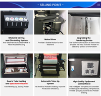 Machines d'impression numérique Plusjet multifonction a3 têtes transfert de chaleur rapide vêtement à capuche chaussures sac en toile DTF PET Film Printer