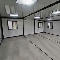 Logement portable extensible de type conteneur, maison préfabriquée pliable, personnalisation intérieure possible