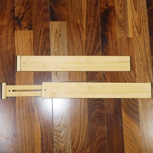 Vassoi portautensili separatore posate spezie organizzatore di bambù espandibile divisori per cassetti da cucina regolabili - Product Image 3