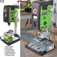 Mini perceuse à colonne BG-518802 800W 13mm, perceuse de table en aluminium robuste, fraiseuse portable, mandrin de précision sans clé