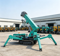 Grue araignée robuste de 10 tonnes avec technologie hydraulique avancée pour l'installation de matériaux lourds