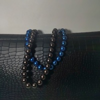 Collier en perles de résine 2 pièces, colliers tendance, Billie Eilish, vente en gros de bijoux tendance