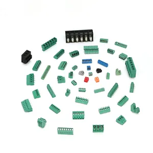 ZB126 128 166 128 पीसीबी पेंच तार करने के लिए बोर्ड प्रकार हरी कनेक्टर सभी पिन 2.54mm 3.81mm टर्मिनल कनेक्टर