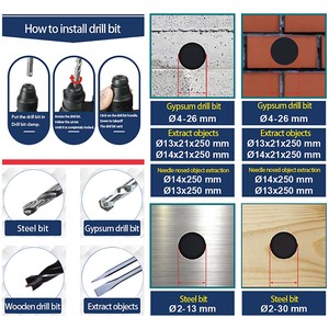 SUMO rh626 ROTARY Hammer 800W công cụ điện với lỗ Saw cho Diy Hot Bán buôn hàng hóa tại chỗ tương thích 220V Điện áp điện - Product Image 6