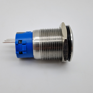 מתג לחצן M19 עם נעילה עצמית, 3 פינים, נירוסטה - Product Image 2