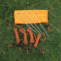 Piquets de tente de camping en plein air, corde de tente de parasol, piquets de sol résistants au vent, accessoires de camping de plage