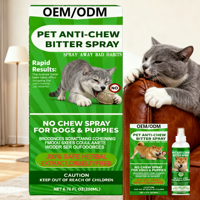 Huile de chanvre naturelle sans mastication à étiquette privée OEM/ODM, huile de menthe poivrée pour chiens et chats, riche en protéines, anti-morsure, entraînement, santé de la peau, 2,5 g