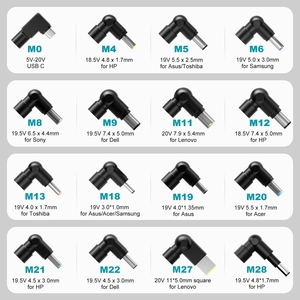 Chargeur universel pour ordinateur portable 90W, 16 embouts DC, adaptateur USB-C inclus, tension automatique pour HP Dell Lenovo Asus Acer Toshiba Samsung Fujitsu - Product Image 2