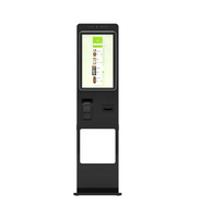 Fabricant de kiosques de machine à billets Kiosques de paiement en espèces à moniteur tactile incurvé de 23.6 "avec kiosque de commande automatique POS dans le restaurant