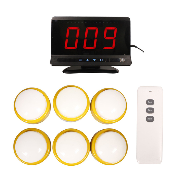 Factory Custom Game Buzzers Wireless Buzzer System for Game Show & Classroom 8 Player Answer Buzzers Set