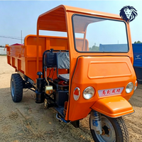 Tricycle benne diesel mini 3 roues, gain de temps, pour charges lourdes, transport de marchandises pour la construction, l'agriculture et l'exploitation minière