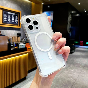 Bốn góc chống thả trong suốt không dây sạc trường hợp đối với <span class=keywords><strong>iPhone</strong></span> 16 15 14 13 12 11 tất cả các vòng bảo vệ trường hợp - Product Image 3