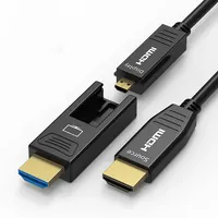 كابل ألياف بصرية, هيكل منفصل 10 م/20 م/30 م/50 م AOC HDMI 2.0 فولت كابل ألياف بصرية نشط HDMI 4K60Hz micro typeD to typy male