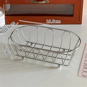 Panier de rangement multi-niveaux en alliage de zinc, non pliable, de luxe léger, pour vaisselle et comptoir de salle de bain - Product Image 4