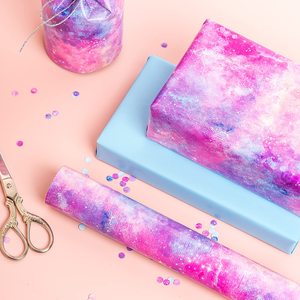 Galaxy <b>Pattern</b> Gift Wrapping <b>Paper</b> Double Sided Coated Specialty <b>Paper</b> for Gift and Craft Use - Product Image 2