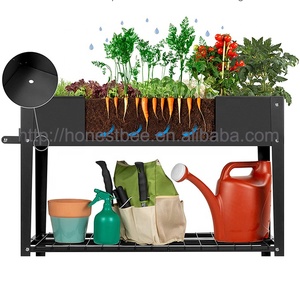 <span class=keywords><strong>Pot</strong></span> de jardin <span class=keywords><strong>sur</strong></span>élevé avec pieds, bac à jardin <span class=keywords><strong>sur</strong></span>élevé en métal d'extérieur <span class=keywords><strong>sur</strong></span> <span class=keywords><strong>roulettes</strong></span>, kit de jardinage pour appartement, légumes, herbes - Product Image 4