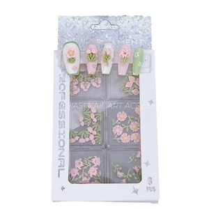 3D Resin <b>Flower</b> & Bow Nail Art Charms Set 6 Grids Transparent Storage Box Spring Summer DIY Nail Decorations for Salon Home - Product Image 6