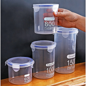 SealPak Plastic <b>Storage</b> <b>Jars</b> 600 800 1000 1500Ml With Lid <b>For</b> <b>Kitchen</b> Food <b>Storage</b> - Product Image 3