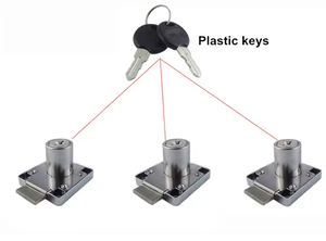 138 Furniture Cabinet <strong>Drawer</strong> <strong>Lock</strong> Traditional Cabinet <strong>Drawer</strong> <strong>Lock</strong> <strong>With</strong> Plastic Keys - Product Image 5
