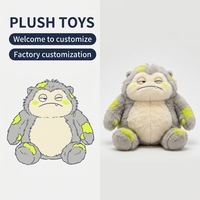 Jouets en peluche personnalisés en usine, monstres en peluche doux, jouets en peluche en matériaux écologiques, jouets émotionnels moelleux pour cadeaux d'enfants