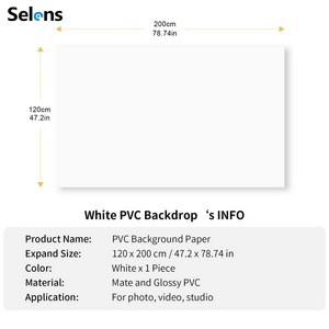 Selens 120x200 cm PVC mat réfléchissant double face arrière-plan de photographie 48x80 pouces arrière-plan en vinyle pour la photographie vidéo - Product Image 3