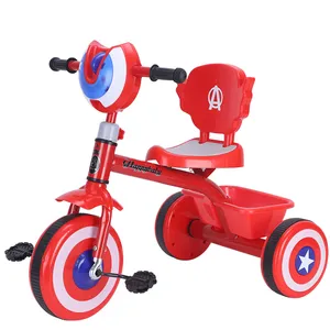 Vendita calda triciclo per bambini sedile posteriore con equipaggio bambini bambini triciclo giro in bici su triciclo per bambini
