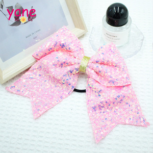 ربطات شعر جديدة بفيونكة وترتر جوجو للبيع بالجملة إكسسوارات شعر لطيفة للأطفال ربطات شعر لامعة على شكل ذيل حصان - Product Image 3