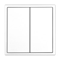 Interruptor de Pared Inteligente KNX de 2 Botones y 4 Vías, Panel Metálico Completo Tipo 86 para Automatización de Cortinas y Luces en Villas y Apartamentos