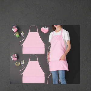 Adjustable 3 Pocket Bib <b>Apron</b> Unisex Polyester <b>Work</b> <b>Apron</b> Custom Logo for Kitchen Cleaning Salon Bakery - Product Image 3