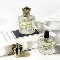 Flacon de parfum vide transparent de forme unique, flacon d'huile d'olive, atomiseur en verre 50ml 100ml, emballage de flacon de parfum – Vente chaude