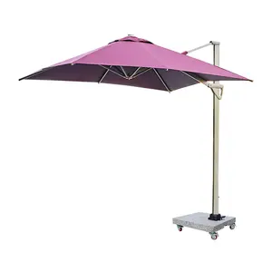 Pare-soleil solaire bon marché parasol offset extérieur jardin patio parapluie tissu mobilier d'extérieur moderne dernier bon fournisseur