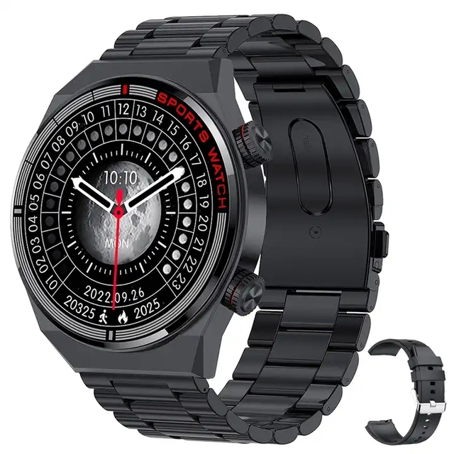 ECG+PPG BT Call QW39 Smart Watch 2024 Sports Bracelet NFC Waterproof Custom Watch Face Men QW39 SmartWatch Round for IOS Android