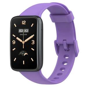 Correa de cuero de repuesto para reloj inteligente <span class=keywords><strong>Mi</strong></span> <span class=keywords><strong>Band</strong></span> <span class=keywords><strong>7</strong></span> Pro, diseño de brazalete deportivo con hebilla, compatible con <span class=keywords><strong>7</strong></span> tamaños de muñeca - Product Image 1