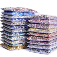 Strass di cristallo AB di vendita caldi di fabbrica 14400 pezzi di strass Flatback in vetro Non Hotfix sfusi per indumento di Nail Art