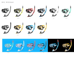 Lặn lặn mặt nạ thiết lập với chất lượng cao lặn Ống thở ống và kính dành cho người lớn màu đen lặn Bộ - Product Image 5