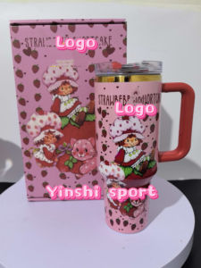 Fragola disegni 40 Oz tazza per auto qualsiasi cartone animato simpatico modello vinny acciaio inossidabile isolato 40 oz bicchiere di natale - Product Image 4