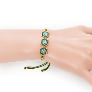 Go2boho Bracelet de perles Miyuki pour hommes Bracelets de voyage réglables faits à la <span class=keywords><strong>main</strong></span> - Product Image 4