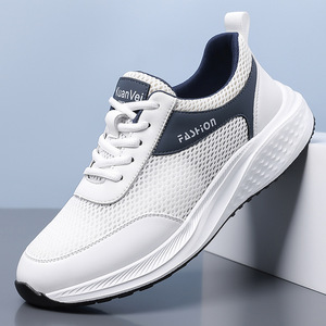 KuanWei Walking Shoes Mesh Upper Breathable Low Heel Round <b>Toe</b> Casual Outdoor Sport Rubber Outsole - Product Image 1