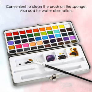 Nouvel arrivage : Ensemble de peinture aquarelle solide nacrée faite à la main – Fournitures d'art en gros pour le dessin et les couleurs artistiques - Product Image 3