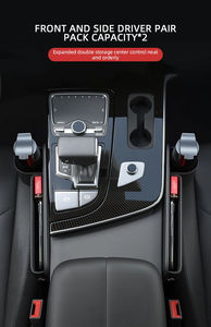 Organizador Universal para Asiento de Coche, Caja de Almacenamiento Multifuncional de Cuero para Espacios Laterales, Bolsillo para Cartera, Llaves, Tarjetas con Portavasos - Product Image 5