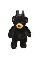 Sac à dos en peluche personnalisé de haute qualité, doux et moelleux, pour enfant, adolescent, sac à dos en peluche ours noir, animal sauvage