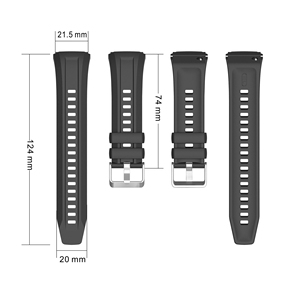 Correa de Reloj Deportiva de Silicona para <span class=keywords><strong>Huawei</strong></span> Watch5, Correa de Reloj de Goma Suave y Ajustable, Brazalete Deportivo Inteligente Personalizado - Product Image 4