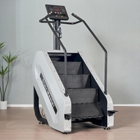 Approvisionnement direct usine : Appareil commercial d'entraînement cardio et de renforcement musculaire à faible impact, vitesses réglables, écran LED, simulateur d'escalade électrique en acier