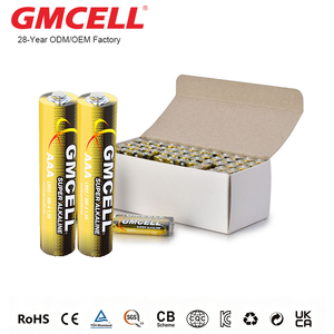 แบตเตอรี่อัลคาไลน์แห้ง GMCELL 1.5V AAA LR03 ได้รับการรับรองมาตรฐาน CE สำหรับเครื่องมือไฟฟ้า รีโมทคอนโทรล และเครื่องใช้ไฟฟ้าภายในบ้าน - Product Image 1
