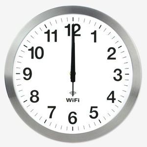 Smart Network Automatic Time Synchronization WiFi Wall <strong>Clock</strong> Metal Quartz <strong>Clock</strong> - Product Image 3