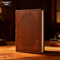 Carnet de notes A5 avec couverture en cuir véritable et logo personnalisé