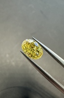 Anster Jewelry - Diamante Amarillo Certificado por IGI, Diamante Cultivado en Laboratorio, Color Amarillo, HPHT CVD VVS VS, Forma Elegante